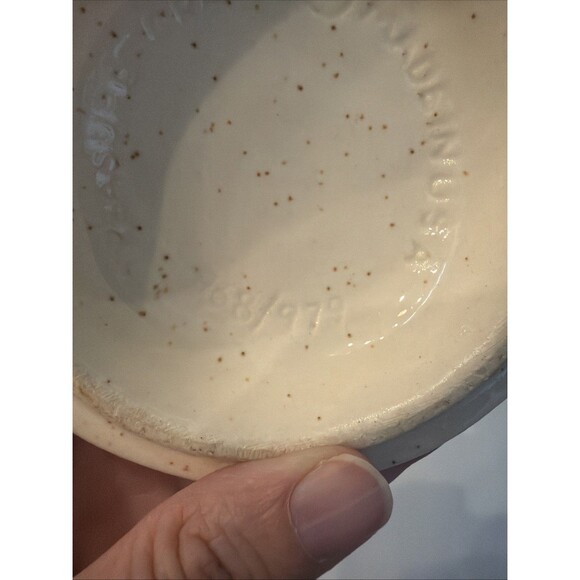 Vintage Treasure Craft Speckled Sugar Jar Wheat Design TCR19 - Picture 7 of 10